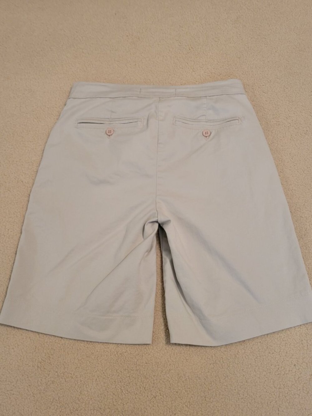 2 Pairs of NYDJ Bermuda Shorts; Tan is Size 0 Petite, Black is Size 0 - Picture 3 of 13